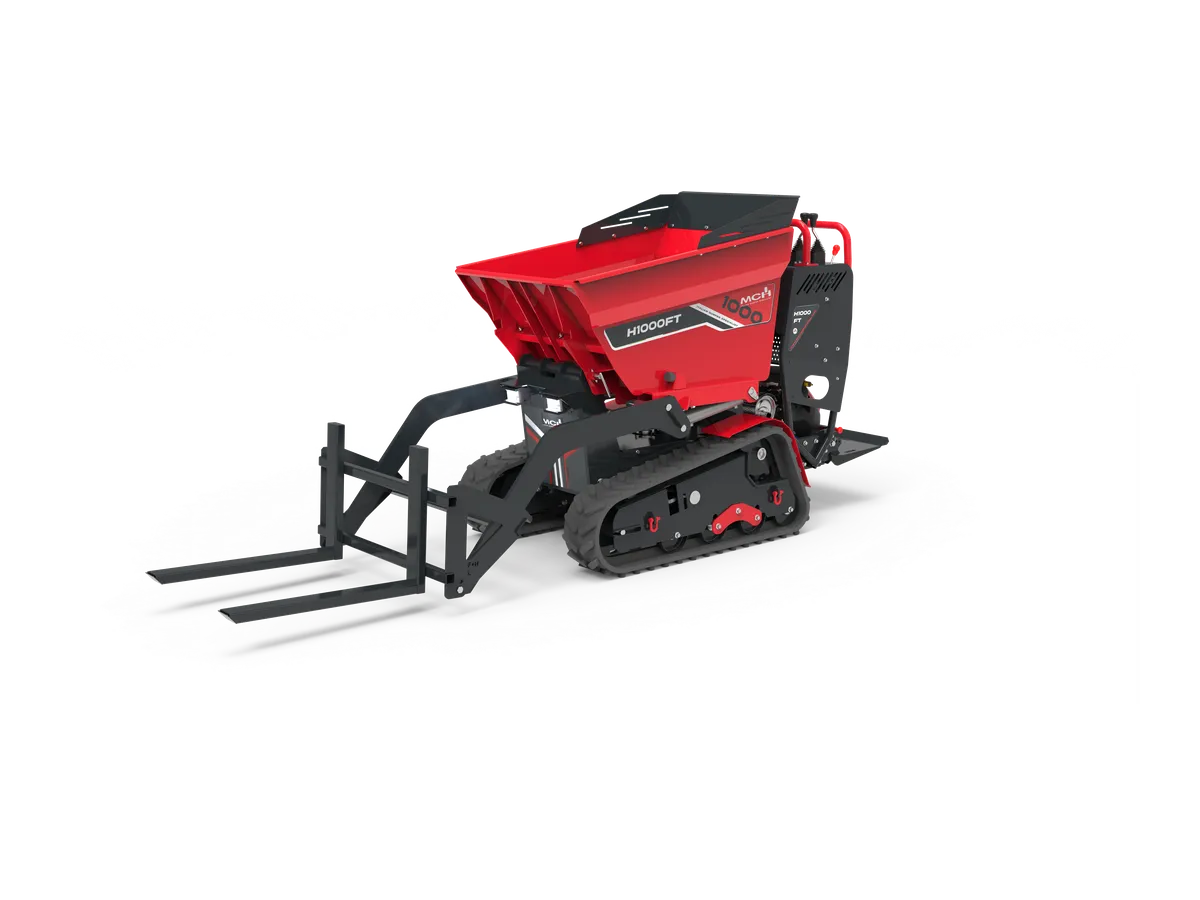 mch-h1000ft-hd-03-forche MCH H1000FT – Mini dumper a scarico frontale